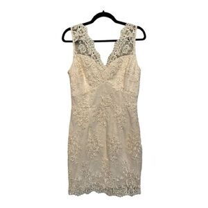 Soieblu Cream Lace Midi Dress